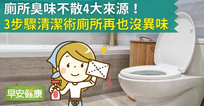廁所臭味不散4大來源！3步驟清潔術廁所再也沒異味