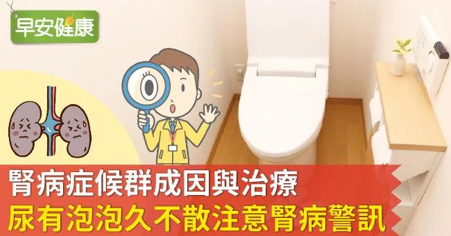 腎病症候群成因與治療，尿有泡泡久不散注意腎病警訊