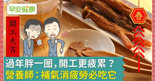 過年胖一圈，開工更疲累？國際研究報告：補氣消疲勞必吃它