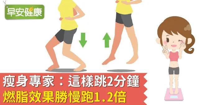 瘦身專家：這樣跳2分鐘，燃脂效果勝慢跑1.2倍