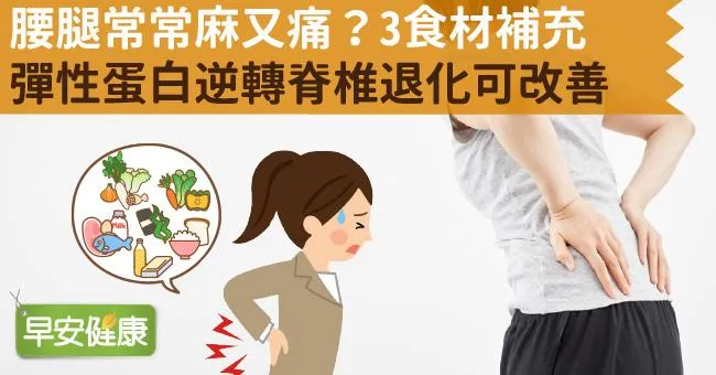 腰腿常常麻又痛？3食材補充彈性蛋白逆轉脊椎退化可改善