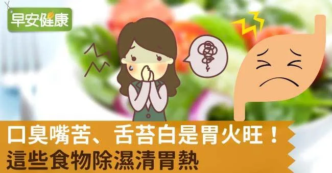 口臭嘴苦、舌苔白是胃火旺！這些食物除濕清胃熱
