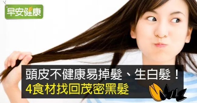 頭皮不健康易掉髮、生白髮！4食材找回茂密黑髮