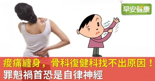 痠痛纏身，骨科復健科找不出原因！罪魁禍首恐是自律神經