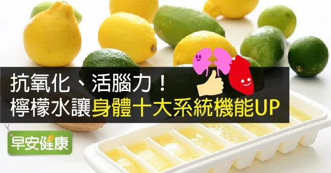 抗氧化、活腦力！檸檬水，讓身體十大系統機能UP