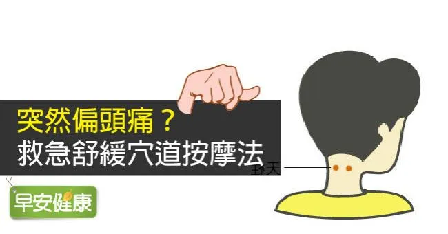 頭痛想吐，卻只會按太陽穴？最好用的頭痛救急指南：頭痛按摩這樣做