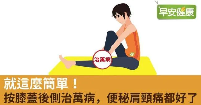 就這麼簡單！按膝蓋後側治萬病，便秘肩頸痛都好了