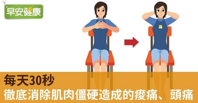 每天30秒，徹底消除肌肉僵硬造成的痠痛、頭痛