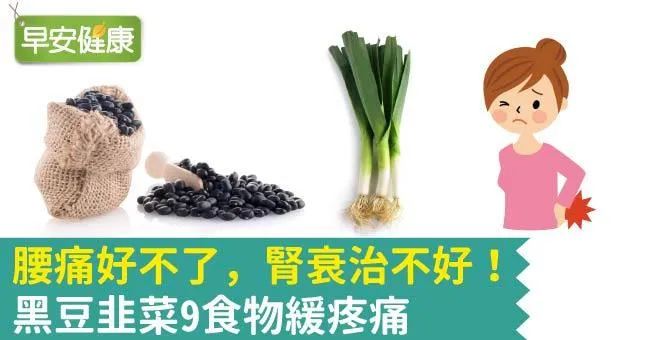 腰痛好不了，腎衰治不好！黑豆韭菜9食物緩疼痛