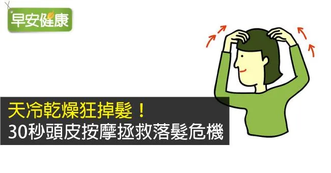 天冷乾燥狂掉髮！30秒頭皮按摩拯救落髮危機