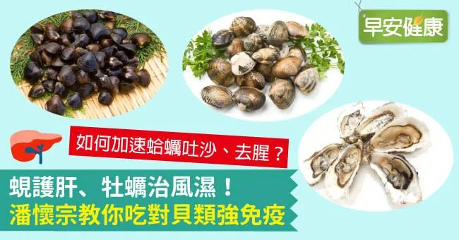 蜆護肝、牡蠣治風濕！潘懷宗教你吃對貝類強免疫
