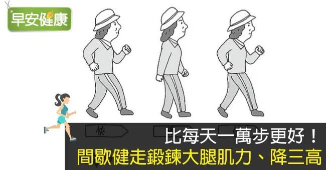 比每天一萬步更好！間歇健走鍛鍊大腿肌力、降三高