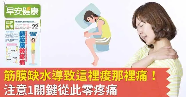 筋膜缺水導致這裡痠那裡痛！注意1關鍵從此零疼痛