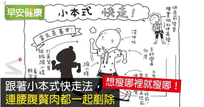 跟著小本式快走法，連腰腹贅肉都一起剷除
