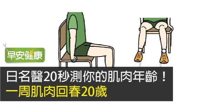 日名醫20秒測你的肌肉年齡！一周肌肉回春20歲