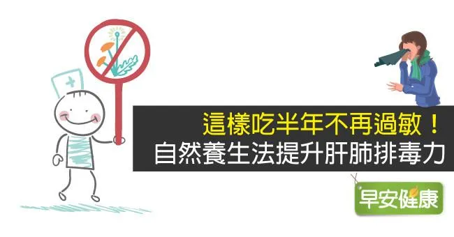 這樣吃半年不再過敏！自然養生法提升肝肺排毒力