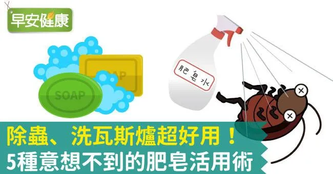 除蟲、洗瓦斯爐超好用！5種意想不到的肥皂活用術
