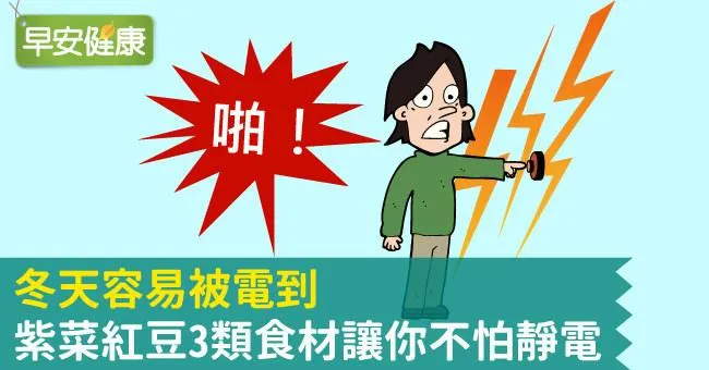 冬天容易被電到，紫菜紅豆3類食材讓你不怕靜電