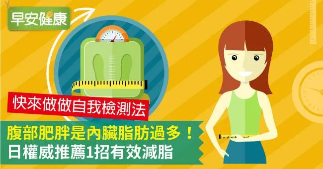 腹部肥胖是內臟脂肪過多！日權威推薦1招有效減脂