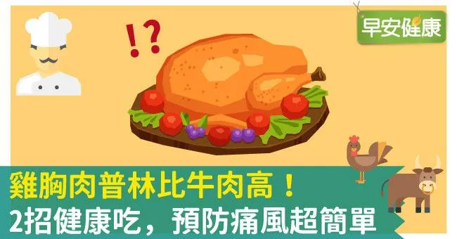 雞胸肉普林比牛肉高！2招健康吃，預防痛風超簡單
