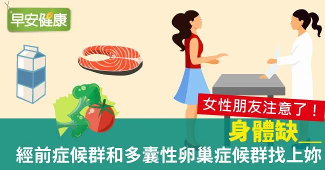 身體缺＿，經前症候群和多囊性卵巢症候群找上妳
