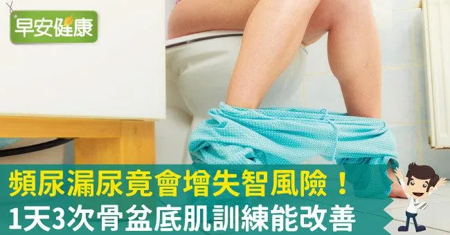 頻尿漏尿竟會增失智風險！1天3次骨盆底肌訓練能改善