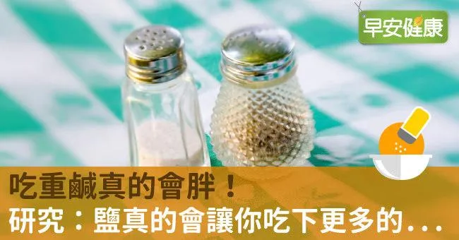 吃重鹹真的會胖！研究：鹽真的會讓你吃下更多的..