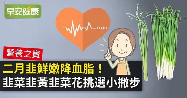 二月韭鮮嫩降血脂！韭菜韭黃韭菜花挑選小撇步