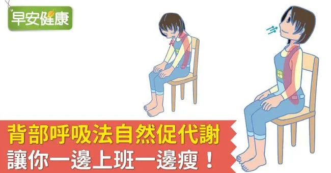 背部呼吸法自然促代謝，讓你一邊上班一邊瘦！