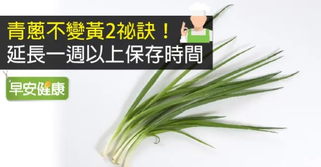 青蔥不變黃2祕訣！延長一週以上保存時間
