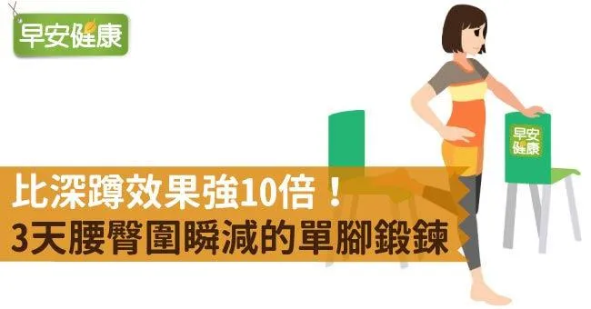 比深蹲效果強10倍！3天腰臀圍瞬減的單腳鍛鍊