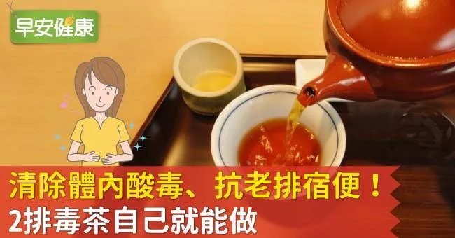 清除體內酸毒、抗老排宿便！2排毒茶自己就能做
