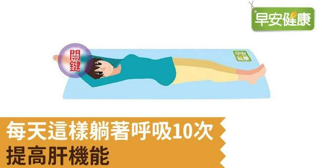 每天這樣躺著呼吸10次，提高肝機能
