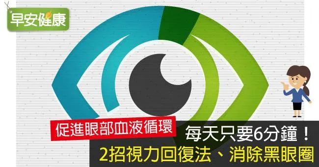 每天只要6分鐘！2招視力回復法、消除黑眼圈