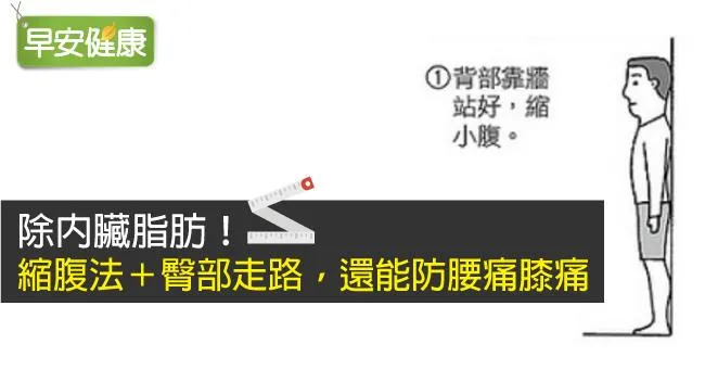 除內臟脂肪！縮腹法＋臀部走路，還能防腰痛膝痛