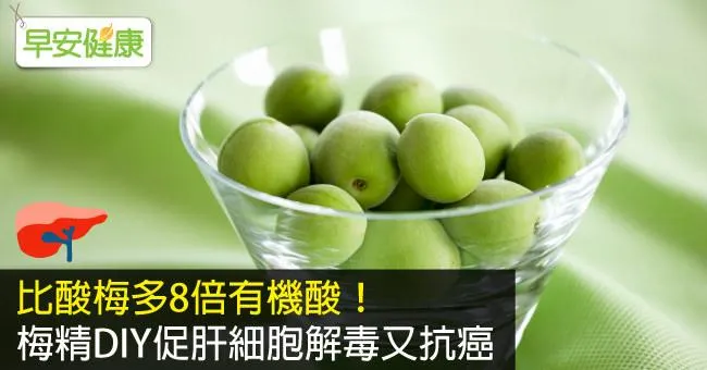 比酸梅多8倍有機酸！梅精DIY促肝細胞解毒又抗癌