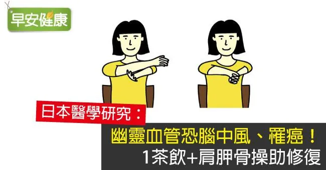 幽靈血管恐腦中風、罹癌！1茶飲+肩胛骨操助修復