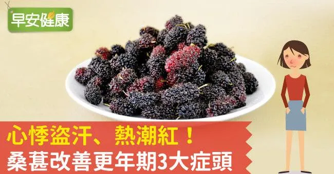 心悸盜汗、熱潮紅！桑葚改善更年期3大症頭