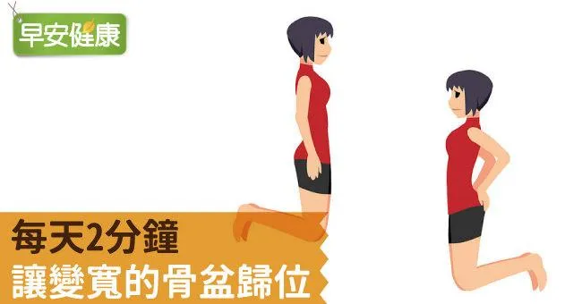 每天2分鐘，讓變寬的骨盆歸位