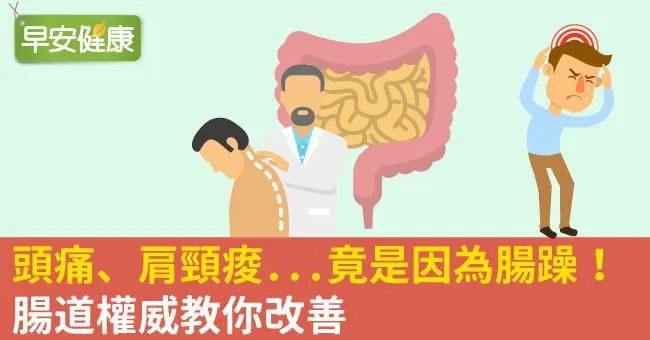 頭痛、肩頸痠...竟是因為腸躁！腸道權威教你改善