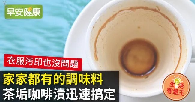 家家都有的調味料，茶垢咖啡漬迅速搞定
