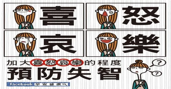 加大喜怒哀樂的程度，預防失智