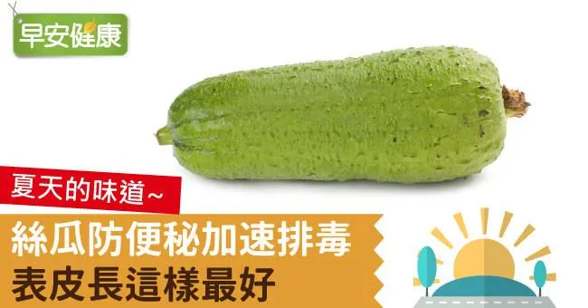 絲瓜防便秘加速排毒，表皮長這樣最好