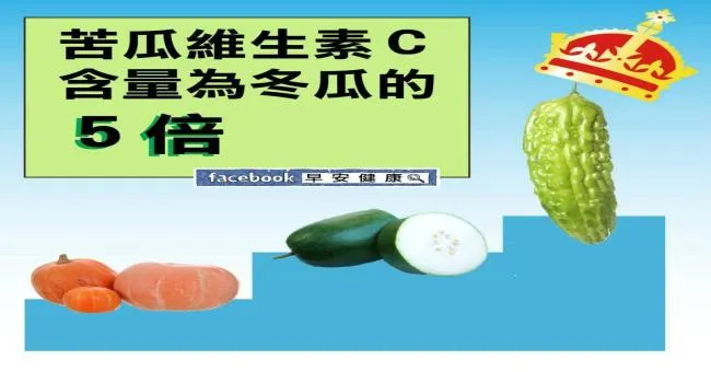 苦瓜維生素Ｃ含量，為冬瓜的5倍