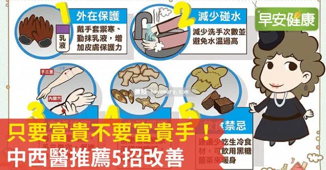 只要富貴不要富貴手！中西醫推薦5招改善