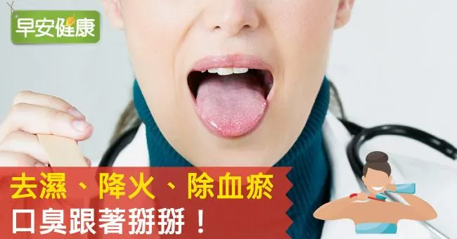 去濕、降火、除血瘀，口臭跟著掰掰！