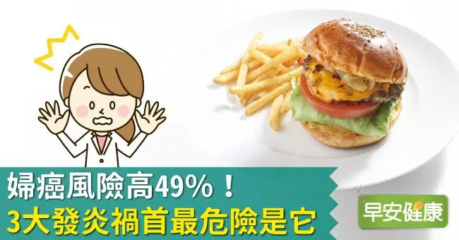 婦癌風險高49％！3大發炎禍首最危險是它