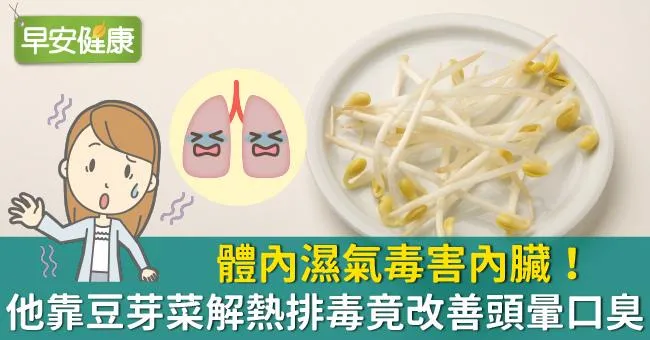 體內濕氣毒害內臟！他靠豆芽菜解熱排毒竟改善頭暈口臭