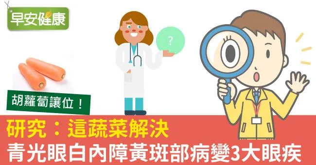 研究：這蔬菜解決青光眼白內障黃斑部病變3大眼疾