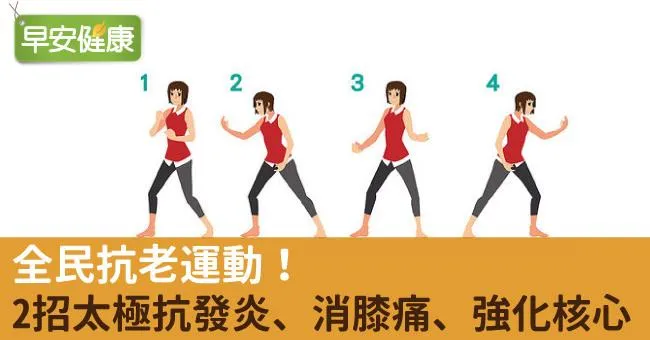 全民抗老運動！2招太極抗發炎、消膝痛、強化核心